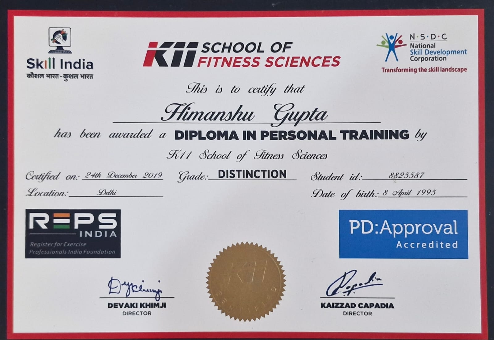 Diploma in Personal Training – K11 Fitness Academy
